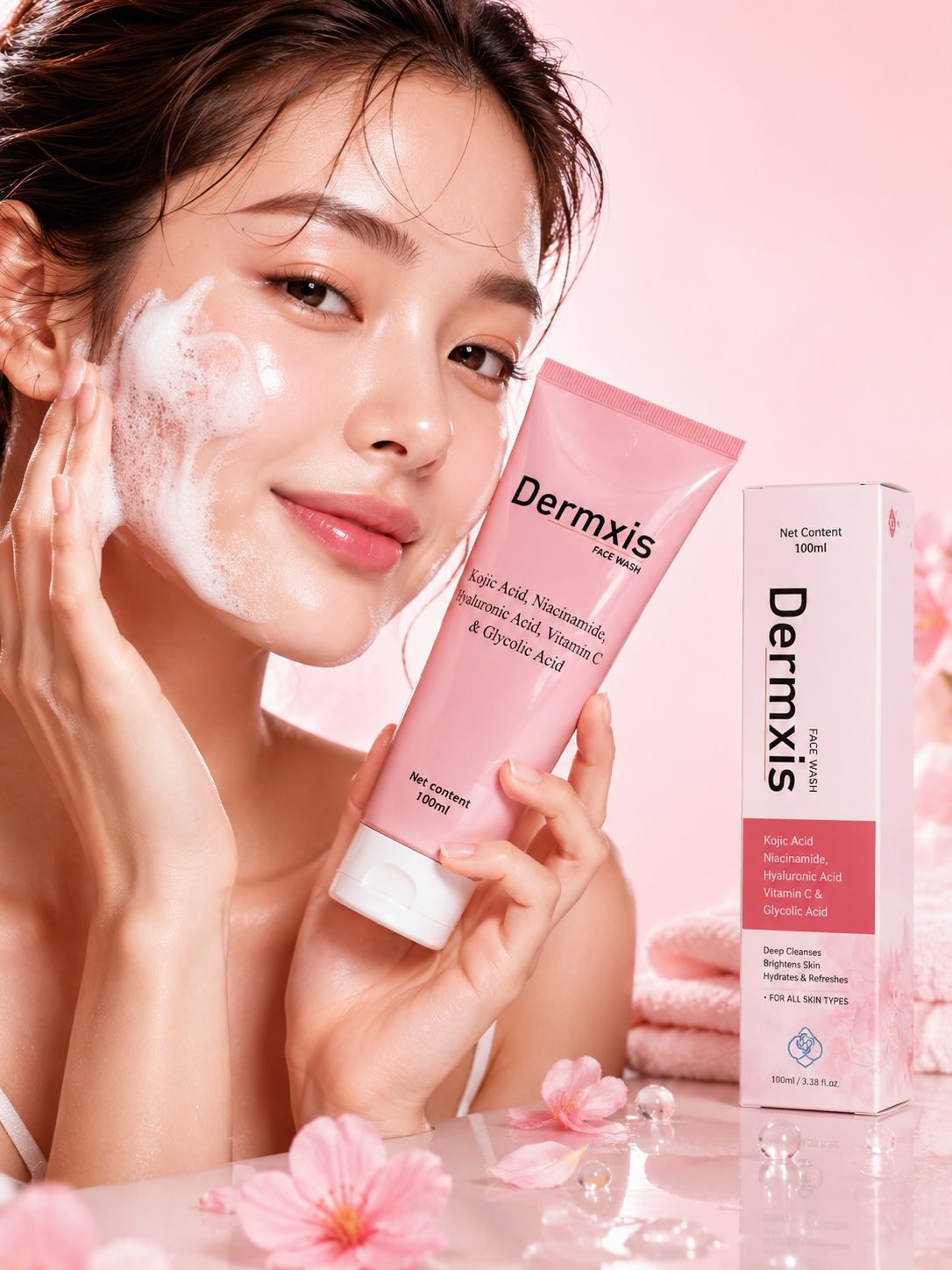 Dermxis Kojic Acid Face Wash for Glowing Skin